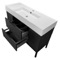 Modern Black Bathroom Vanity, 48